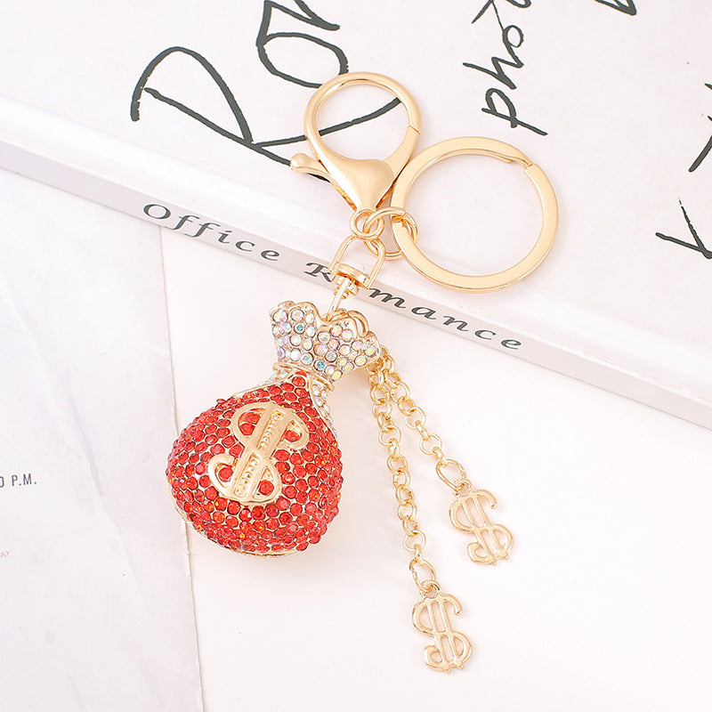 Wholesale Alloy Diamond Wallet Keychain